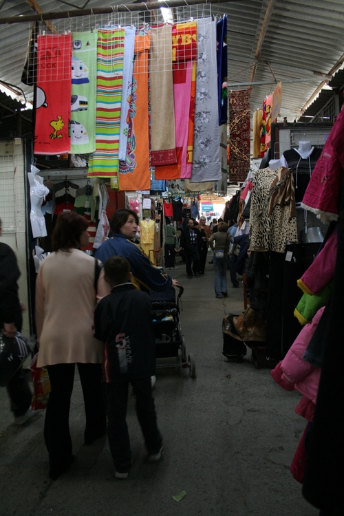 Bazar, le coin des textiles