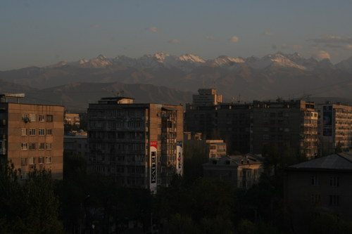 Bishkek au crepuscule