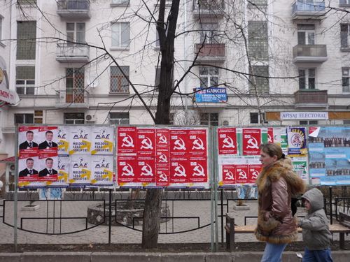 affiches électorales, Chisinau