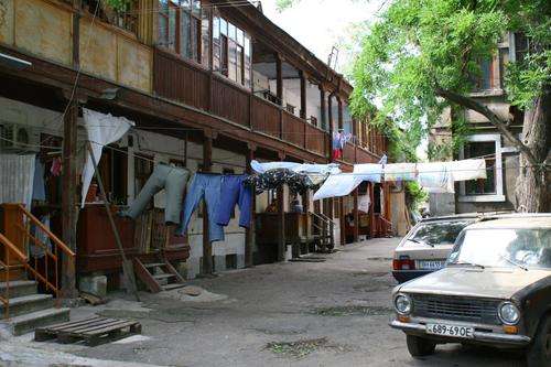 Une cour typique du quartier de Moldavanka