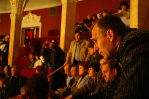 Un spectateur à l'opéra d'Odessa