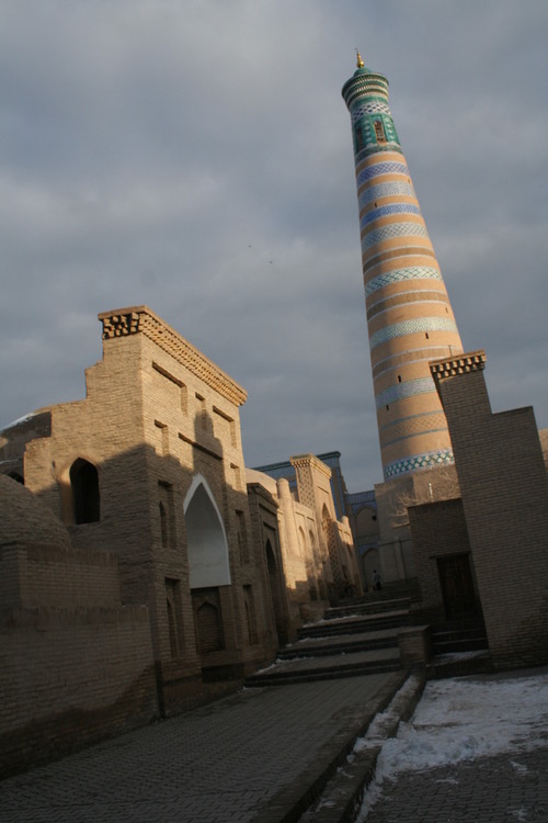 L'un des minarets de Khiva